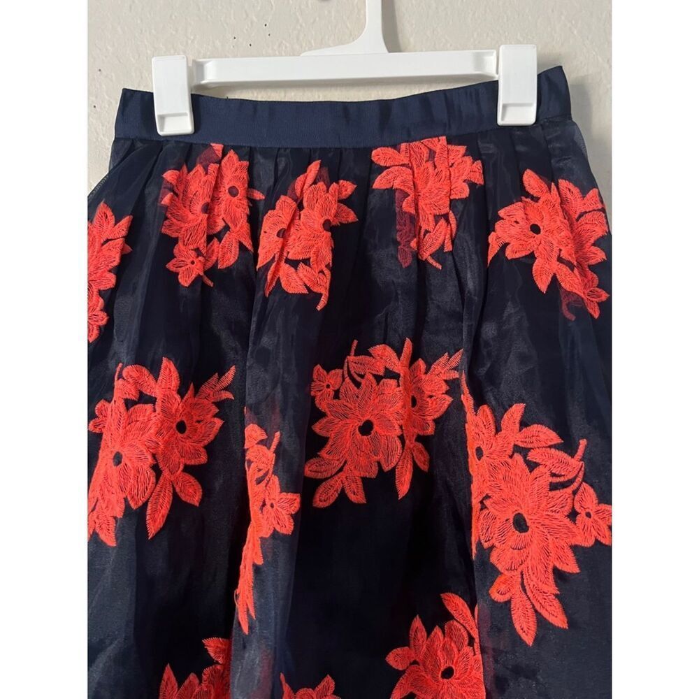 Like New! Anthropologie Maeve Pomme Blossom Skirt Embroidered Floral 4 - Picture 7 of 16